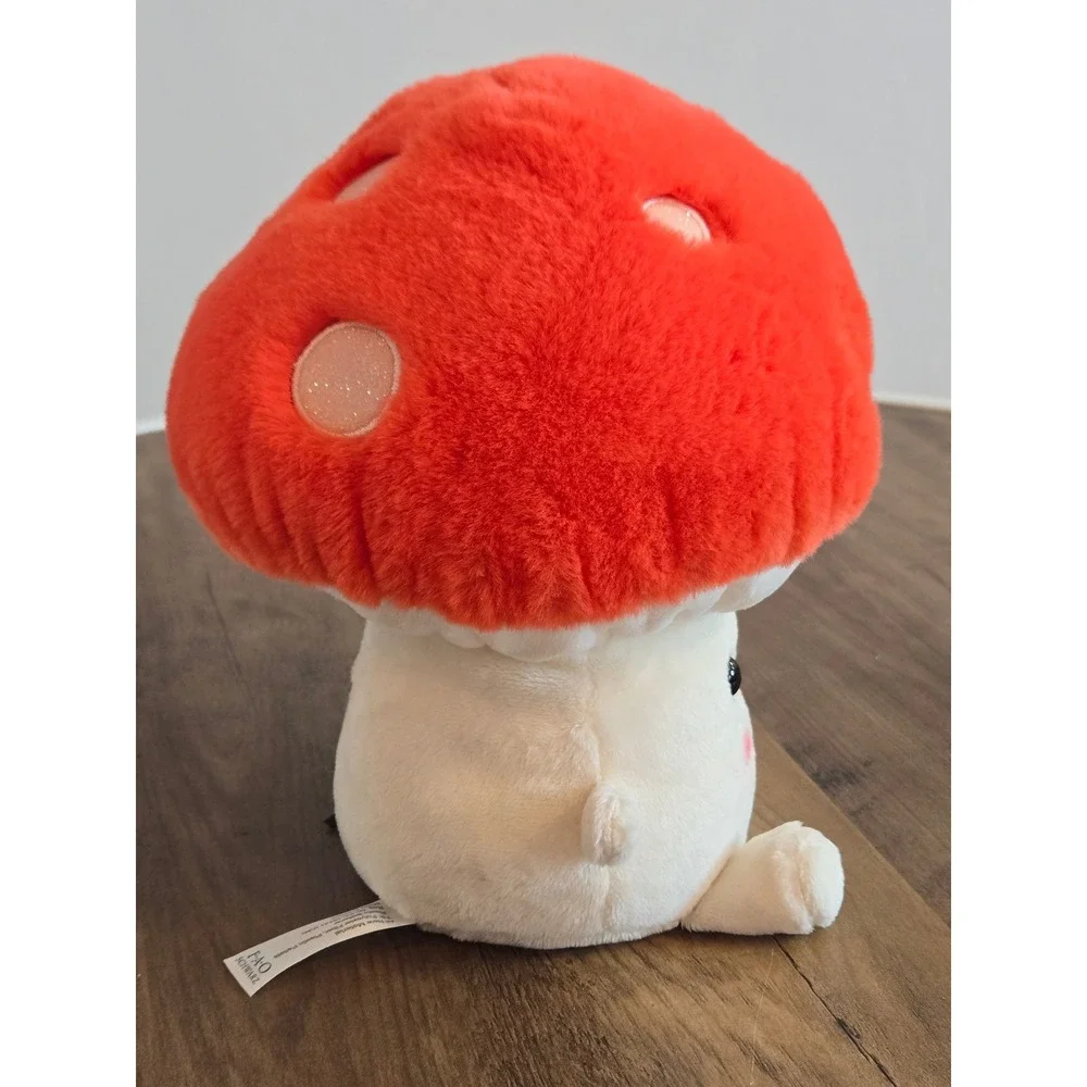 FAO‎ Schwarz Sparklers Amanita Mushroom Plush Red Glitter Toadstool 8 inch New
